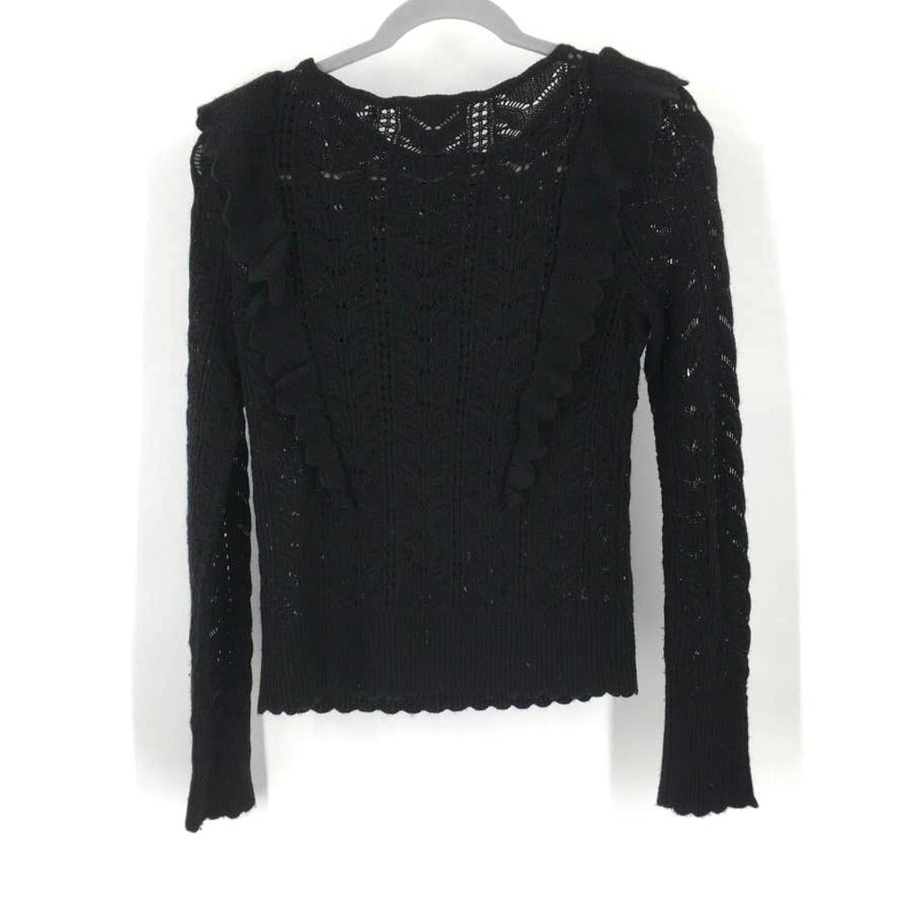 Rachel Parcell Pointelle Ruffle Sweater - Picture 5 of 8